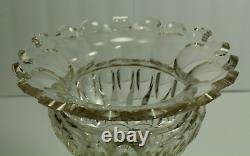 = IMPRESSIVE 18th C. Georgian Cut Crystal Glass Compote Raised Tazza Anglo-Irish