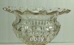 = IMPRESSIVE 18th C. Georgian Cut Crystal Glass Compote Raised Tazza Anglo-Irish