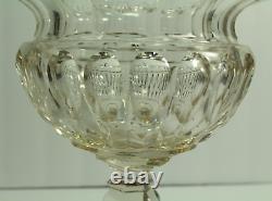 = IMPRESSIVE 18th C. Georgian Cut Crystal Glass Compote Raised Tazza Anglo-Irish