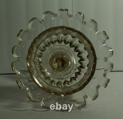 = IMPRESSIVE 18th C. Georgian Cut Crystal Glass Compote Raised Tazza Anglo-Irish