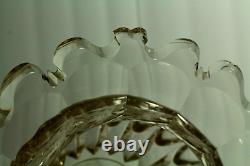 = IMPRESSIVE 18th C. Georgian Cut Crystal Glass Compote Raised Tazza Anglo-Irish