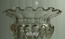 = IMPRESSIVE 18th C. Georgian Cut Crystal Glass Compote Raised Tazza Anglo-Irish