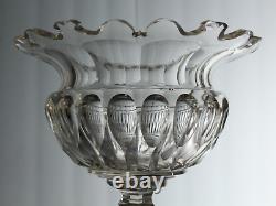 = IMPRESSIVE 18th C. Georgian Cut Crystal Glass Compote Raised Tazza Anglo-Irish