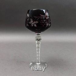 Imperlux Germany Cut to Clear Crystal 8 Wine Hock Glasses Goblets Set Of 6
