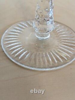 Imperlux Set Of 4 Wine Goblets 8 Cut To Clear Hand-cut Lead Crystal Bohemian