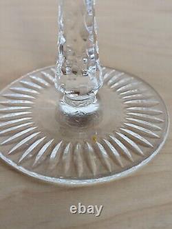 Imperlux Set Of 4 Wine Goblets 8 Cut To Clear Hand-cut Lead Crystal Bohemian