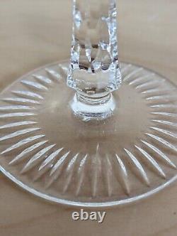 Imperlux Set Of 4 Wine Goblets 8 Cut To Clear Hand-cut Lead Crystal Bohemian