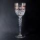 JULIA CRYSTAL TALL RUBY WINE GLASS, Cut & Etched Lead Crystal, 9 3/4, POLAND