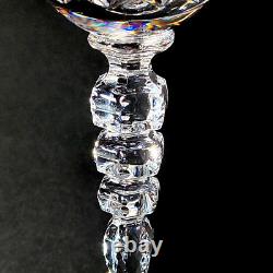 JULIA CRYSTAL TALL RUBY WINE GLASS, Cut & Etched Lead Crystal, 9 3/4, POLAND