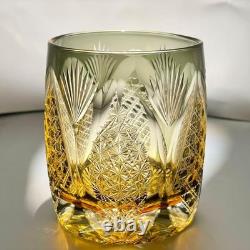 Japanese Crystal Whiskey Glass, Cut Crystal Pattern, Luxury Cocktail Astronom