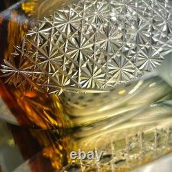 Japanese Crystal Whiskey Glass, Cut Crystal Pattern, Luxury Cocktail Astronom