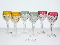Katharinen Anna Hutte Ann5 Cut-to-clear Cased Crystal Hock Wine Glasses Set Of 6
