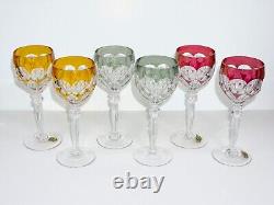 Katharinen Anna Hutte Ann5 Cut-to-clear Cased Crystal Hock Wine Glasses Set Of 6