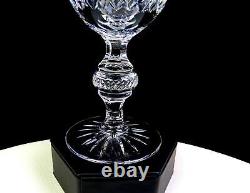 Kusak Brilliant Cut Crystal Cherry Diamond & Fan 2pc 6 1/4 Claret Wines 1975