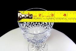 Kusak Brilliant Cut Crystal Cherry Diamond & Fan 2pc 6 1/4 Claret Wines 1975