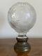 LARGE Clear Cut Crystal Glass Newel Post Finial