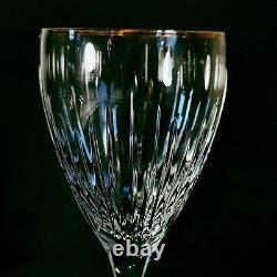 LENOX GRANDURE WATER GLASSES, 8 5/8, 8 oz, Cut Lead Crystal, 22K Trim, 2PCS
