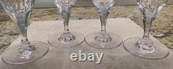 LOT of FOUR (4) Mikasa ARCTIC LIGHTS Crystal 8.5 Iced Tea Glasses Vertical Cuts