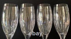 LOT of FOUR (4) Mikasa ARCTIC LIGHTS Crystal 8.5 Iced Tea Glasses Vertical Cuts