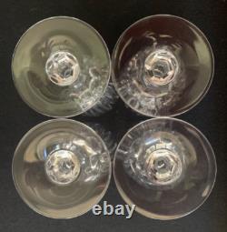 LOT of FOUR (4) Mikasa ARCTIC LIGHTS Crystal 8.5 Iced Tea Glasses Vertical Cuts