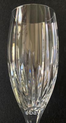 LOT of FOUR (4) Mikasa ARCTIC LIGHTS Crystal 8.5 Iced Tea Glasses Vertical Cuts