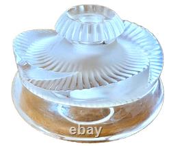 Lalique France Paris Art Cut Crystal Glass Sculpture Baptiste Perfume Bottle Vtg