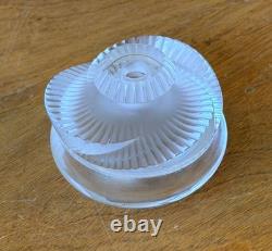 Lalique France Paris Art Cut Crystal Glass Sculpture Baptiste Perfume Bottle Vtg