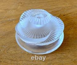 Lalique France Paris Art Cut Crystal Glass Sculpture Baptiste Perfume Bottle Vtg