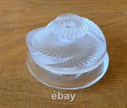 Lalique France Paris Art Cut Crystal Glass Sculpture Baptiste Perfume Bottle Vtg