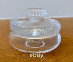 Lalique France Paris Art Cut Crystal Glass Sculpture Baptiste Perfume Bottle Vtg