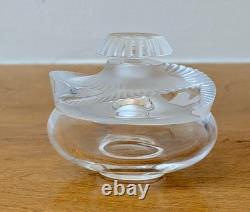 Lalique France Paris Art Cut Crystal Glass Sculpture Baptiste Perfume Bottle Vtg