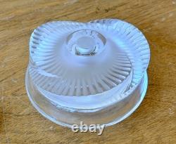 Lalique France Paris Art Cut Crystal Glass Sculpture Baptiste Perfume Bottle Vtg
