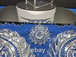 Large 12 tray platter American Brilliant Period Cut Glass Crystal Anne / Laurel