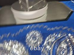 Large 12 tray platter American Brilliant Period Cut Glass Crystal Anne / Laurel