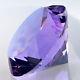 Large 200mm Crystal Purple Paperweight Diamond Shape Cut Glass Large Giant Jewel