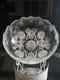 Large 9 Bowl American Brilliant Period Cut Glass Crystal Sinclaire engraved Cut