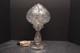 Large Antique American Brilliant Cut Crystal Glass Dome Top Table Lamp 15 Tall