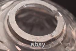 Large Antique American Brilliant Cut Crystal Glass Dome Top Table Lamp 15 Tall