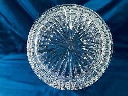 Large Heavy Cut Crystal Glass Bowl Etched Tooth Rim Clear Lead 10 X 5