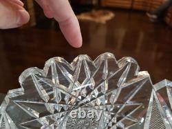 Large Punch Bowl American Brilliant period Cut Glass Crystal Huge Hobstars early
