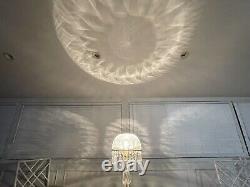 Large Vintage American ABP Brilliant Crystal Hand Cut Glass Table Lamp Rainbow