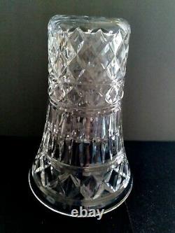 Large Waterford Cut Crystal Flared Vase Mastercraft 594-600 9-3/4H Signed