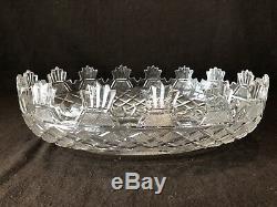 Large Waterford Prestige Collection Kennedy Cut Crystal Centerpiece Bowl