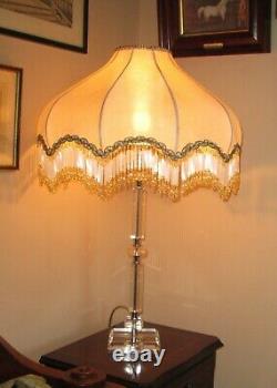 Laura Ashley Paloma Cut Glass / Crystal Table/Bedside Lamp Base Stunning Quality
