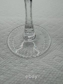 Lausitzer 4 Amethyst Crystal Hock Wine Glasses Cut to Clear Grapes 7.5 Purple