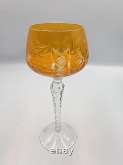 Lausitzer Crystal LA15 Grape Vine Cut-To-Clear Wine Glasses Set of 6