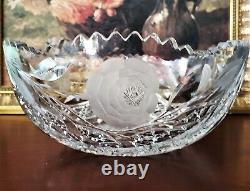Lead Cut Crystal Antique Bowl. ABP Bowl. Irving Cut Company USA