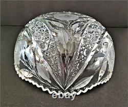 Lead Cut Crystal Antique Bowl. ABP Bowl. Irving Cut Company USA