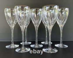 Lenox Firelight Gold Crystal Water Goblets Wine Glasses 8 5/8 Set of 7