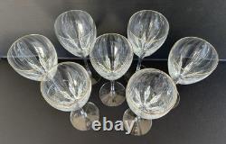 Lenox Firelight Gold Crystal Water Goblets Wine Glasses 8 5/8 Set of 7